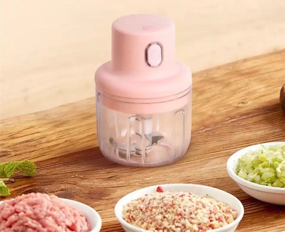 Multifunctional Electric Vegetable Cutter, USB Rechargeable Potato Smasher, Meat Grinder Food Chopper Kitchen Tools, Mini Electric Chopper