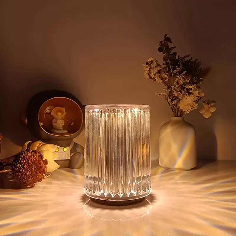 Mini Crystal Lamp, LED Crystal Table Lamp, Creativity Acrylic Diamond Bedside Lamp, Acrylic Decoration Desk Lamps, Decorative Night Lamp, Rechargeable Decoration Desk Night Lamp