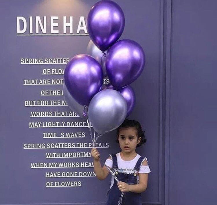 Pack Of 10 Metallic Balloons