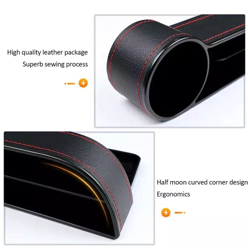 Set Of 2 Car Seat Storage Box, Car Slit Pocket, Left / Right Car Storage Box, Car Multifunctional Storage Box, Car Clearance Storage Box,  Car Pocket Organizer, Car Seat Organizer, Gap Filler Pocket