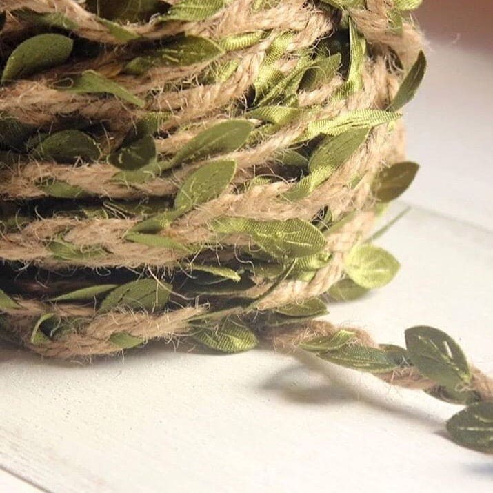 Decorative Green Leaf Ribbon