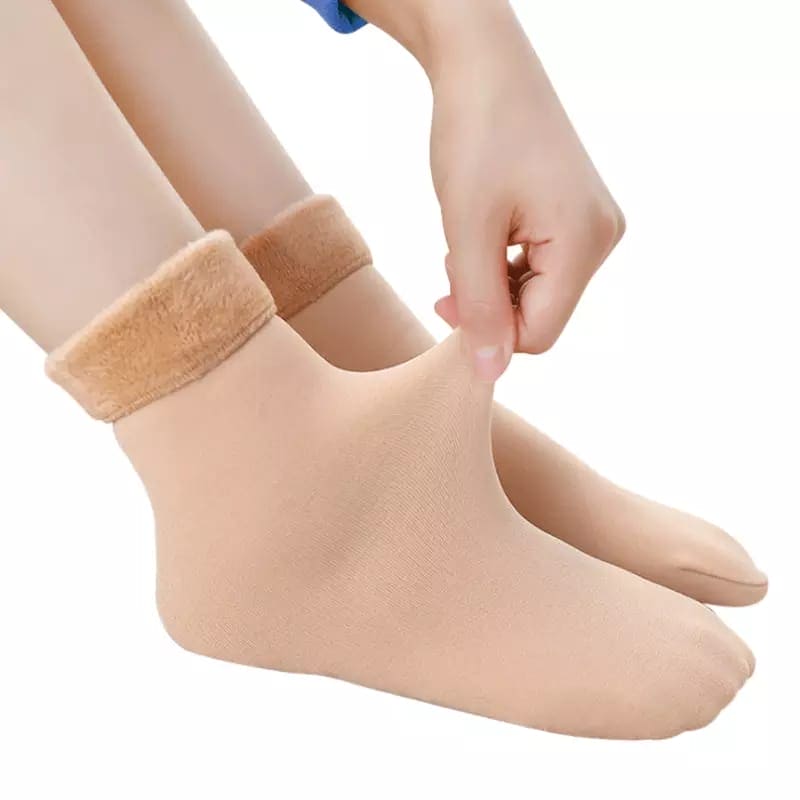Winter Warm Thicken Thermal Socks, Wool Cashmere Snow Seamless Socks, Woolen Warm Socks Winter Thicken Thermal Wool Cashmere Socks, Seamless Female Fur Socks