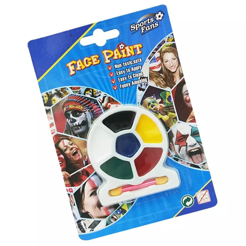 Amazing Face Paint Body Art Color Makeup Paint, Football Professional Makeup Kit, Drawings Pigment Flash Shine Color Fancy Paint, Halloween Carnival Makeup Paint