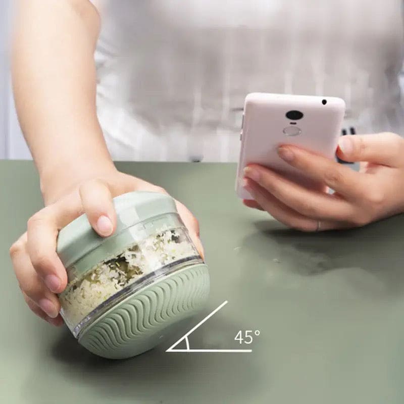 Mini Rotating Food Grinder, Manual Garlic Chopper, Mini Rotating Grinder Food Twister, Handheld Fruits Mincer, Mini Manual Food Chopper, Manual Mashed Garlic Food Processor, Multifunctional Vegetable Chopper, Mini Grinder Cutter, Household Kitchen Gadget