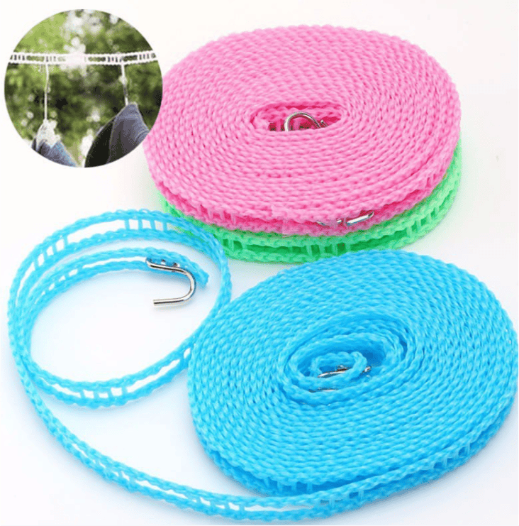 Clothes Drying Rope, Adjustable for Indoor Outdoor Laundry Clothesline ...
