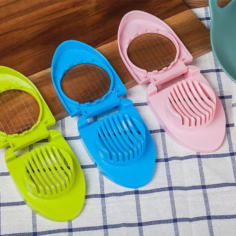 Multipurpose Egg Cutter, Slicer Egg Tool, Boiled Egg Slicer, Breakfast Cooking Chopper, Portable Stainless Steel Wires Egg Slicer, Soft Food Slicing Cutter