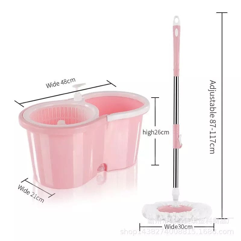 Amazing Double Bucket Mop, Rotating Automatic Hand Free Washing Mop, House Hold Double Drive Mop, Bucket Wet And Dry Mop Bucket, Self Cleaning Mop And Bucket Cleaning Tools, Stereo Double Drive Rotary Mop