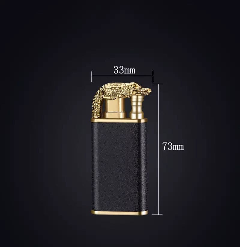 Dragon Dual Flame Lighter, Inflatable Windproof Jet Turbo Lighter, Metal Double Flame Lighter, Open Fire Conversion Lighter, Creative Double Fire Flame Lighter, Butane Cigarette Lighter