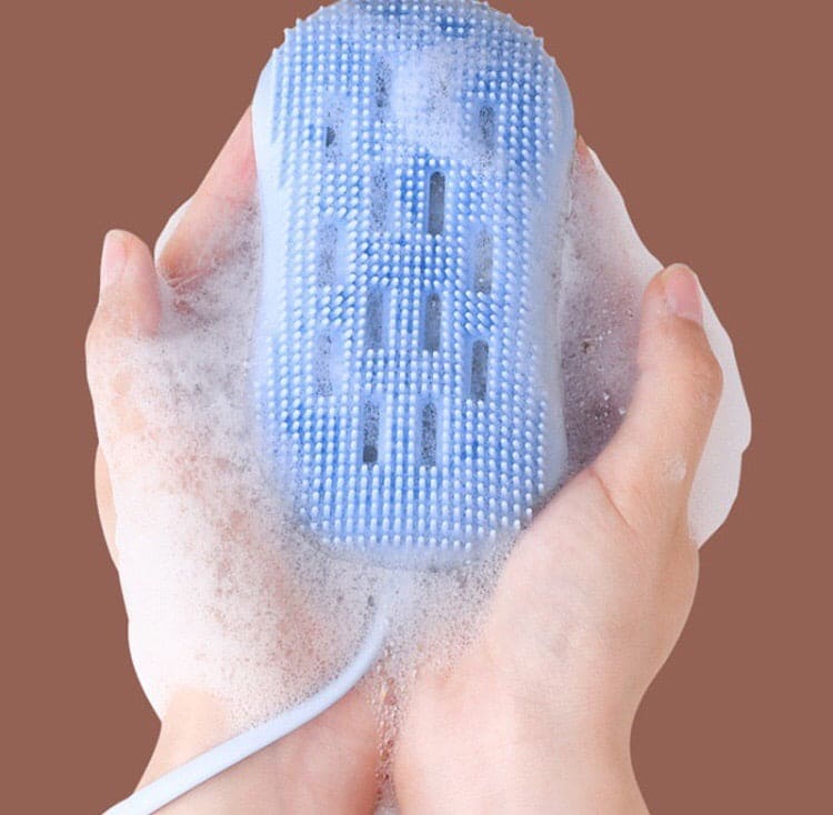 Multipurpose Bath Brush, Exfoliating Silicone Body Scrubber, Double-Sided Bath For Shower Body Brush