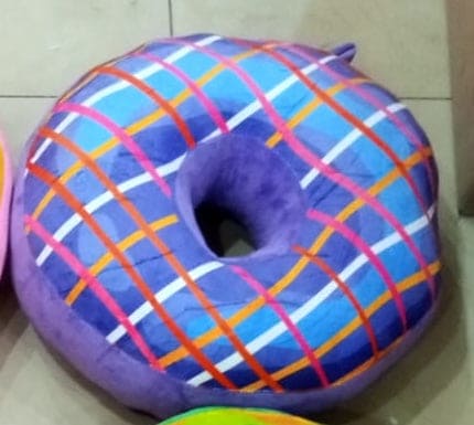 Donut Shaped Cushion, Food Back Cushion Pillow
