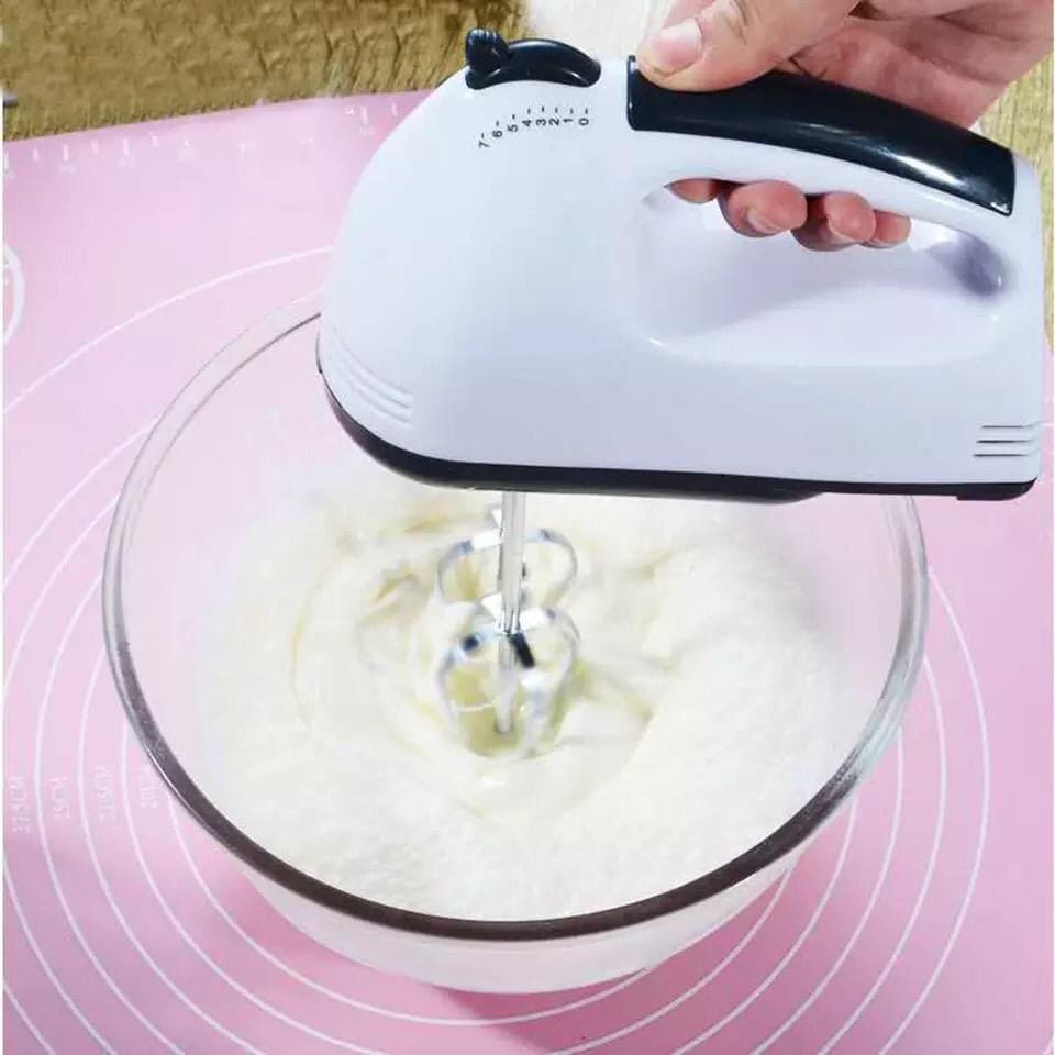 Multifunctional Mini 7 Speed Electric Handheld Beater, Automatic Egg Beater, Stainless Steel Blender for Whipping Mixing Cookies, Brownies, Cakes, Dough Batters