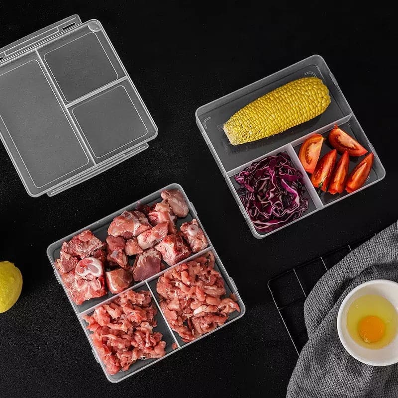 Meat Proof Preservation Box, Plastic Transparent Square Box, Refrigerator Preservation Box