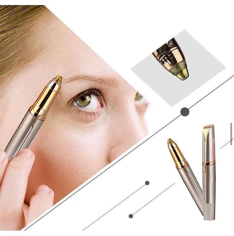 Mini Eyebrow Trimmer  Electric Eyebrow Trimmer Eyebrow Razor Portable Eyebrow Epilator Facial Hair Remover Steel Painless Mini Shaper Beauty Tool
