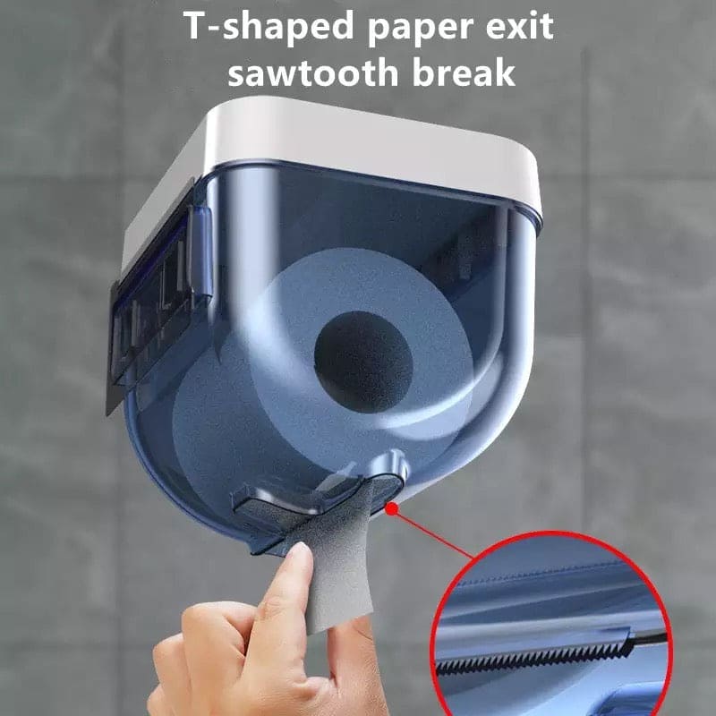 Wall Mounted Sticking Tissue Holder, Punch-free Toilet Paper Holder Box, Waterproof Napkin Shelf Organizer, Paper Towel Case, Mobile Phone Storage Shelf Tray, Kitchen Bathroom Tissue Dispenser