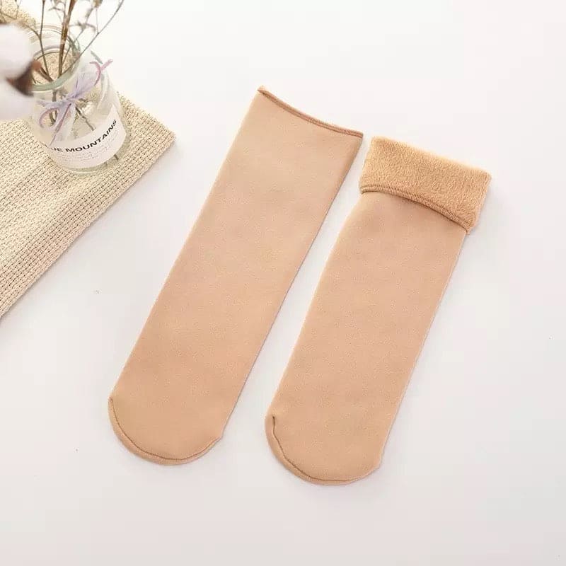 Winter Warm Thicken Thermal Socks, Wool Cashmere Snow Seamless Socks, Woolen Warm Socks Winter Thicken Thermal Wool Cashmere Socks, Seamless Female Fur Socks