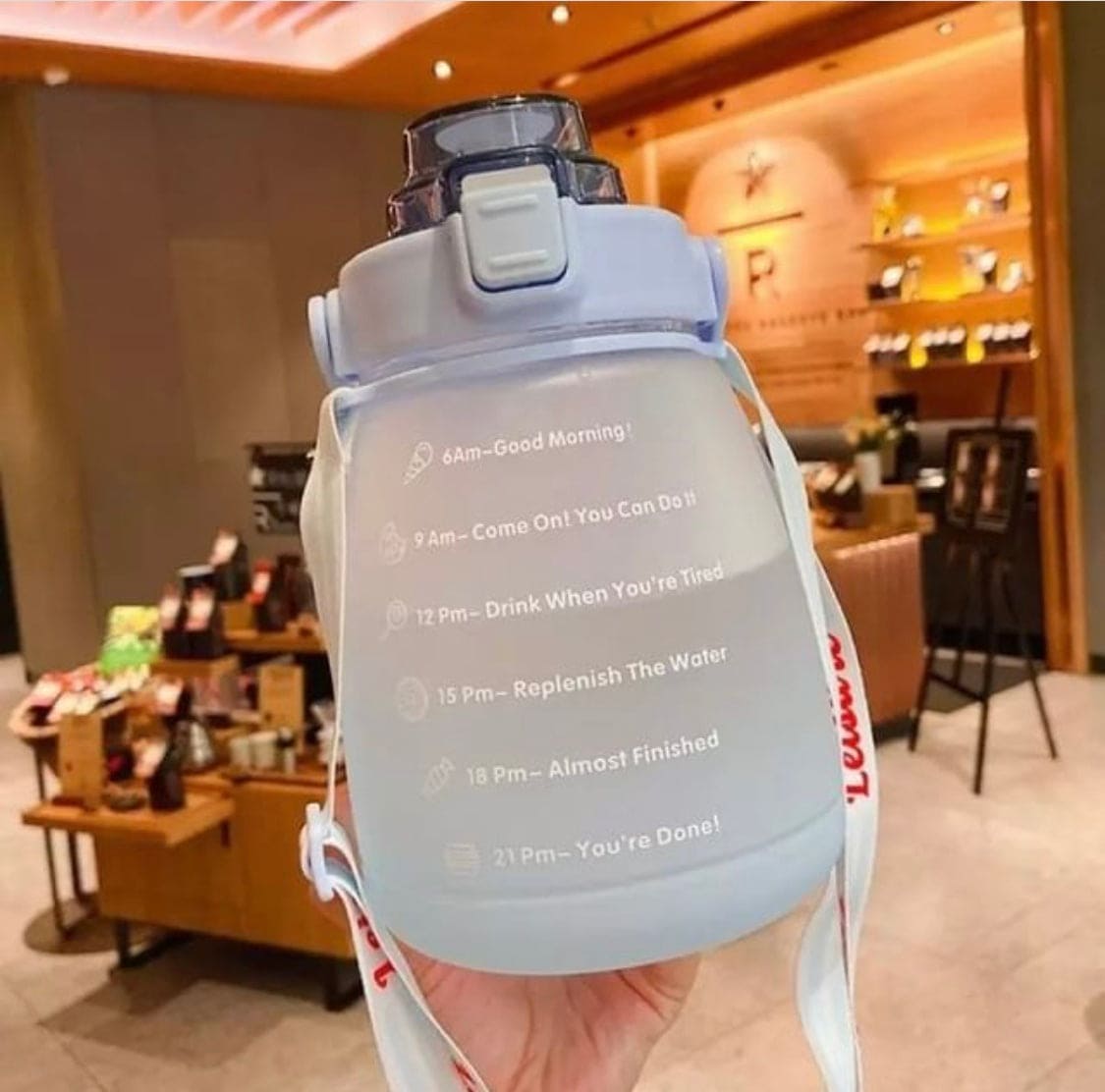 Cute 1500ml Large Capacity Water Bottle With Star Strap Jelly Cup, Sport Water Bottle, Cute Portable Summer Outdoor Tumbler With Straw Strap