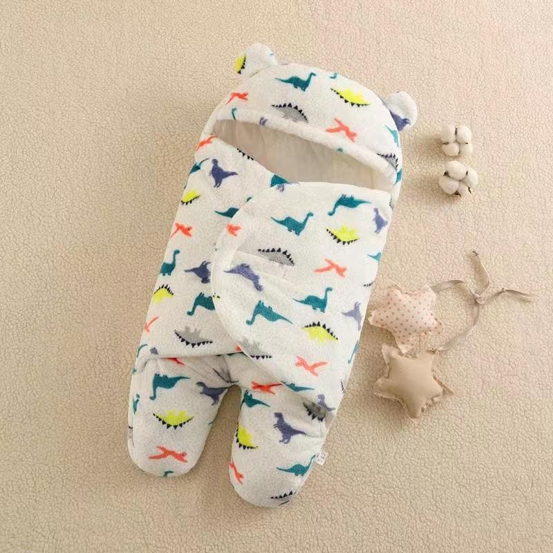 Soft Newborn Baby Wrap Blankets, Cute Bear Newborn Swaddle Wrap, Soft Plush Receiving Blanket, Soft Thick Fleece Baby Sleeping Wrap