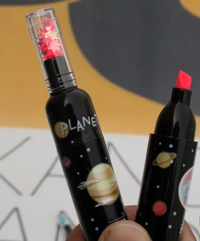 6 Pcs Planet Mini Wine Bottle Marker, 6 Colors Highlighter, Mini Drawing Markers Pens