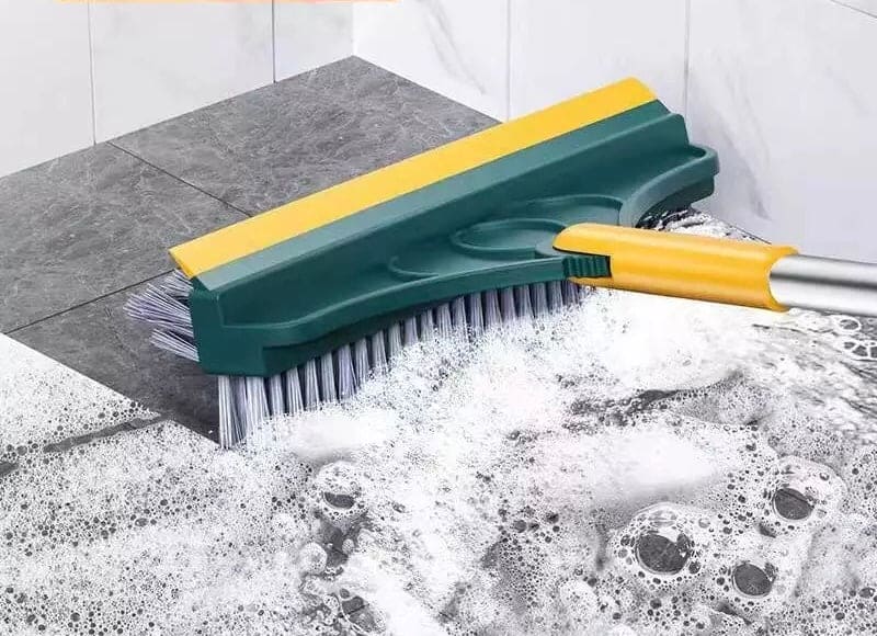 3 In 1 V Shaped Cleaning Brush, Floor Scrub Magic Broom With Long Handle, Floor Cleaning Brush, Long Handle Stiff Broom