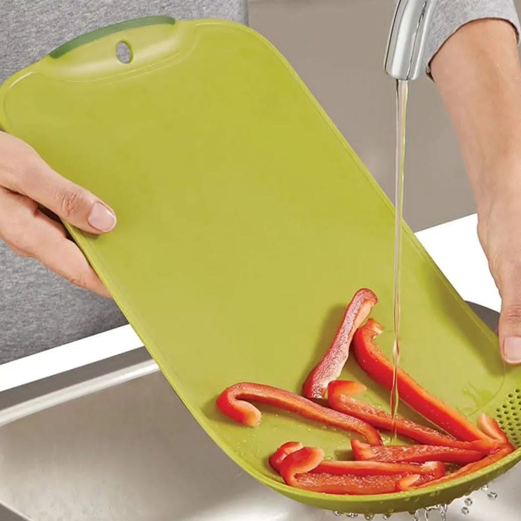 3 In 1 Drain Cutting Board, Chopping Board With Integrated Colander, Multifunctional Cutting Board, Vegetable Fruit Cutting Board
