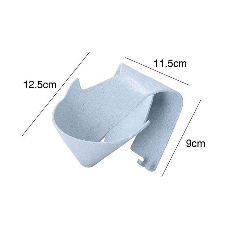 Creative Soap Holder With Hanging Hooks, Self Adhesive Soap Drain Rack, Soap Draining Tray For Bathroom