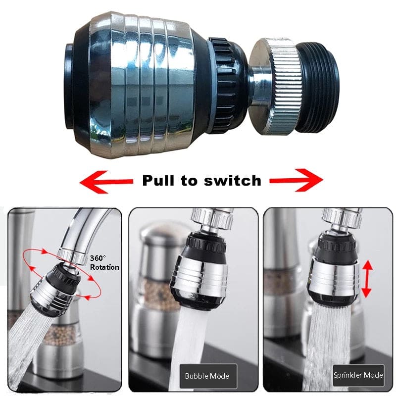 Faucet Extender, 360˚ High Pressure Faucet Nozzle, Filter Faucet Extension Nozzle Tap Connector, Water Saving Tap