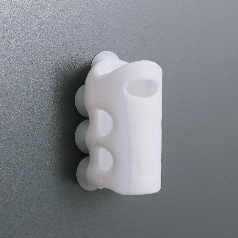 Set of 2 Bathroom Shower Head Holder, Suction Cup Wall Mounted Non-slip Stand Bracket, Bathroom Hooks Storage Organizer, Shower Nozzle Fixing Bracket, Silicone Shower Head Holder