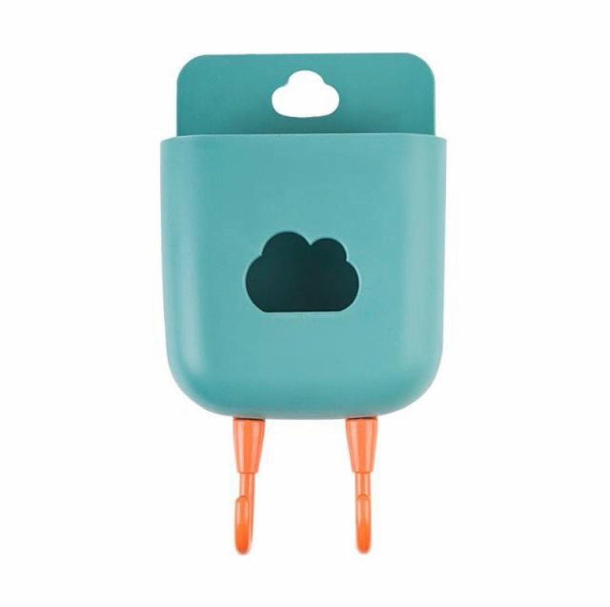 Cloud Wall Mounted Phone And Remote Holder, Durable Storage Basket, Home Office Wall Stand Storage Box, Wall Mounted Mobile Phone Plug, Multifunction Holder Stand