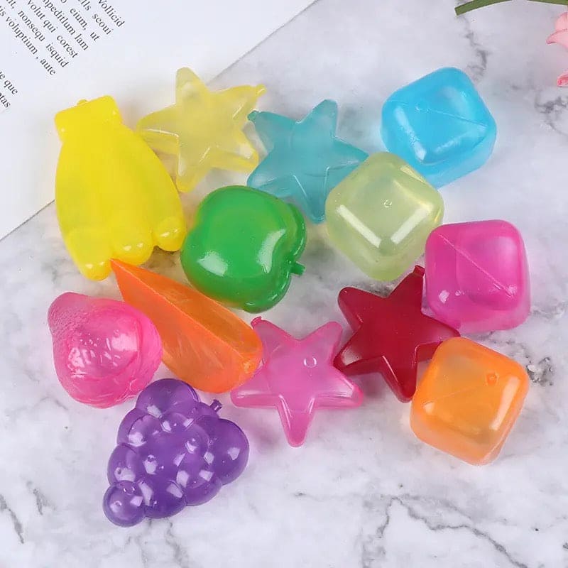 Reusable Ice Cubes, Freezable Ice Cubes, Plastic Non Diluting Ice Cubes, Reusable Washable Ice Cubes for Picnic Camping, Portable Ice Cube Cooler For Drinks, Refresh Cocktail Party Physical Cooling Tool
