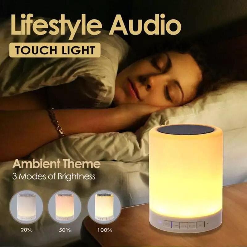 Wireless Portable Bluetooth Speaker, LED Touch Lamp Speaker, Smart Touch LED Mood Lamp