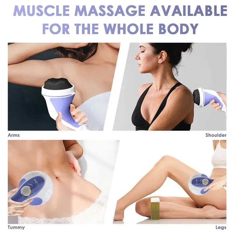 Relax and Spin Massager, Home Cellulite Massager, Electric Vibration Waist Massager, Full Relax Tone Spin Body Massager, Handheld Cellulite Remover Massager