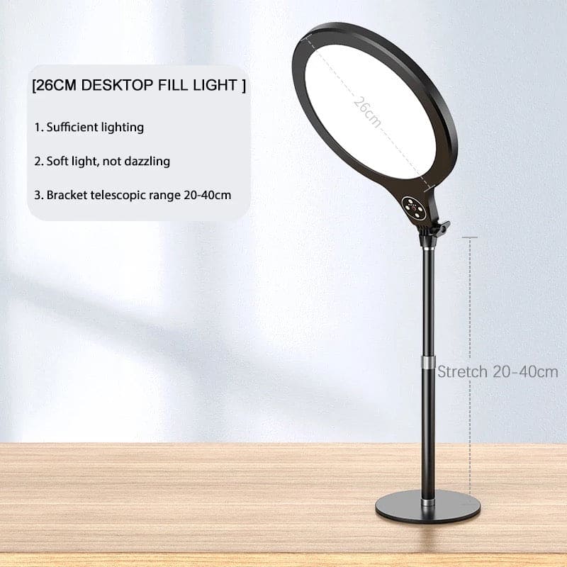 Stunning Ring Light 10 Inch, LED Dimmable Photo Video Studio For Youtube Live Beauty Fill Selfie Ring Light Lamp, Dimmable Lighting Photography Lamp With Tripod Stand