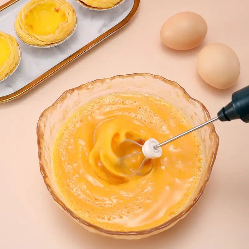 Handheld Frother Egg Beater, USB Rechargeable Coffee Blender, Household Milk Shaker Mixer Foamer Food Blender, Kitchen Cooking Tool