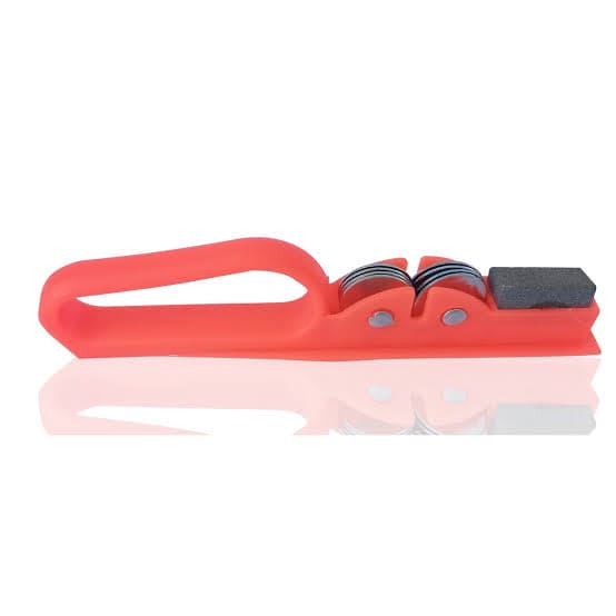 3 in 1 Handheld Stainless Steel Knife Sharpener, Knife Filer For Cutting, Knives Sharpener With Small Stone Built In, Manual Kitchen Knife Sharpening Tool For all Knives,