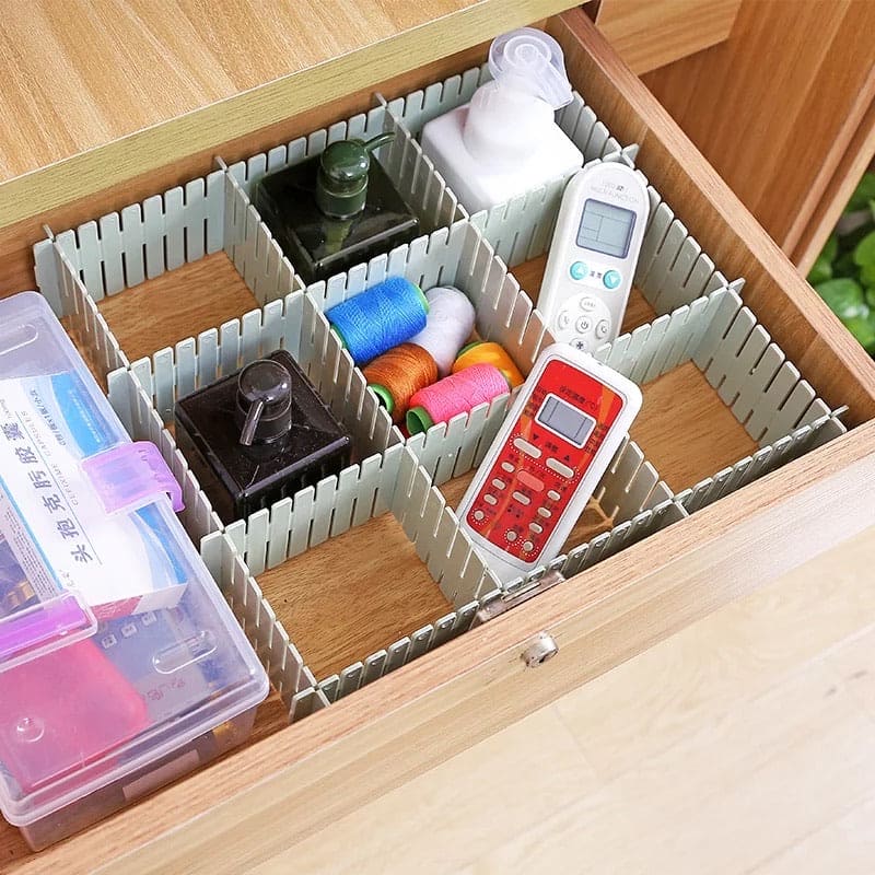 1 Pair Drawer Divider, Multipurpose Drawer Organizer, Storage Compartment Box