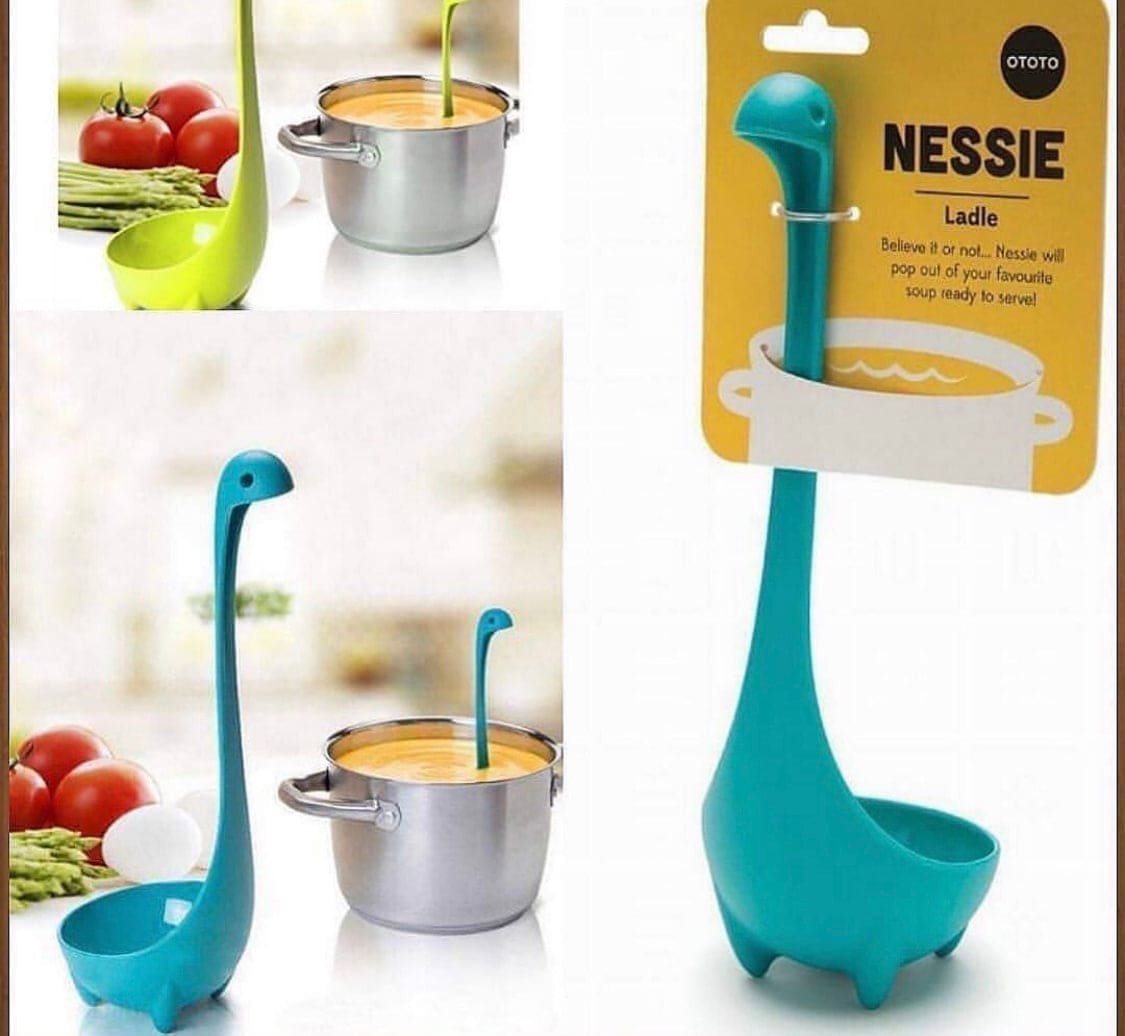 Multicolor Plastic Nessie Ladle Spoon Long Handle Spoon, For Kitchen