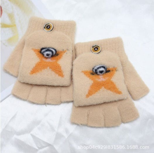 Winter Mittens Gloves for Baby Kids Toddler, Unisex Cute Warm Fleece Thick Thermal Gloves for Boys Girls