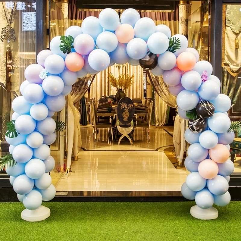 Balloon Arch Kit Stand For Wedding, Birthday Party Decoration Balloon Column Kit Stand, Plastic Balloon Arch Stand With Base And Pole For Latex Balloons Holder, Large Set Arch Column Stand