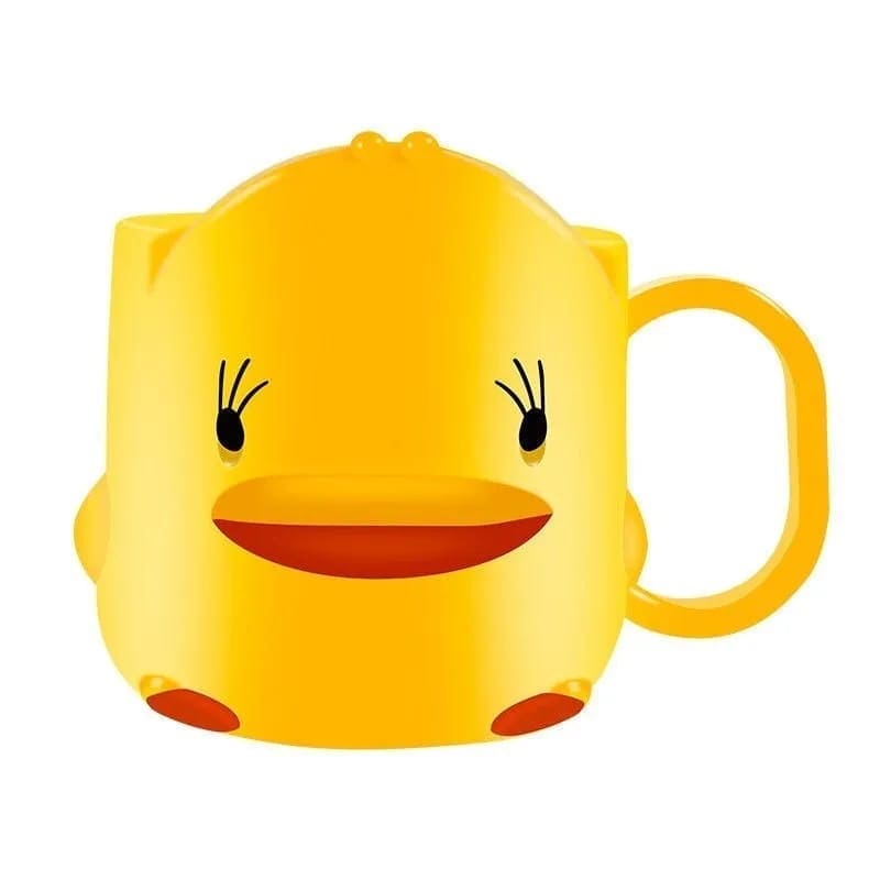 Cute Yellow Duck Mouthwash Cup, Duck Toothbrush Water Mug, Bathroom Tumbler Toothpaste Holder With Handle, Mouthwash Home Travel Cups, Cute Children Toothbrush Clean Cup, Baby Toothbrush Mug