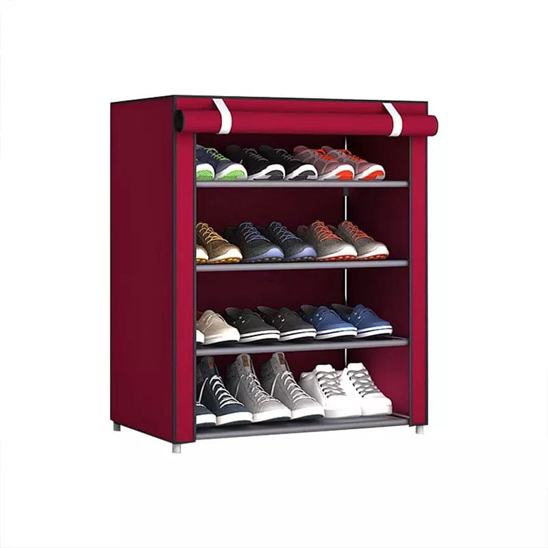 Oxford Layer Shoe Cabinet Shoe Rack, Home Dorm Storage Closet, Dustproof Shoes Rack, Non-Woven Fabric Shoe Stands Organizer, Multilayers DIY Assembled Space Saving Shoe Organizer, Fabric Shoe Shelf