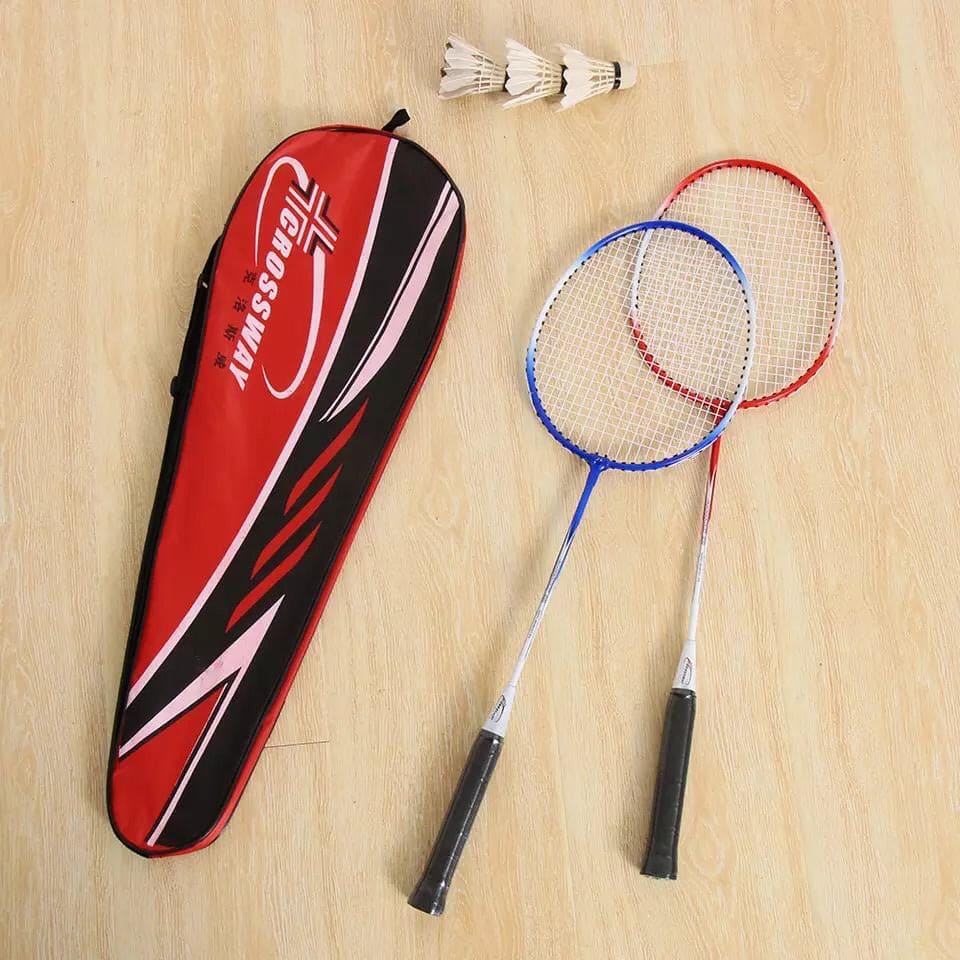Cross Way Badminton Racket ,100g Strung Badminton Racket – eveen.pk