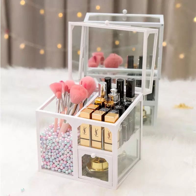 Multifunctional Makeup Storage box, Jewelry Cosmetic Box, Makeup Brush Organizer