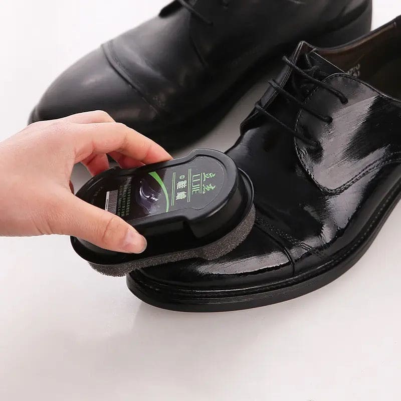Double Face Shoe Polish, Colorless Shoe Wax Brush, Shoes Cleaning Cleaner, Quick Polish Shoes Cleaning Brush, Liquid Cleaning Wax Leather Polishing Sponge, Boot & Shoe Shine Polish