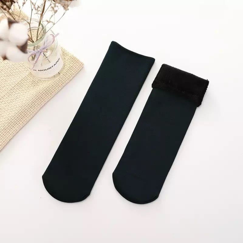 Winter Warm Thicken Thermal Socks, Wool Cashmere Snow Seamless Socks, Woolen Warm Socks Winter Thicken Thermal Wool Cashmere Socks, Seamless Female Fur Socks
