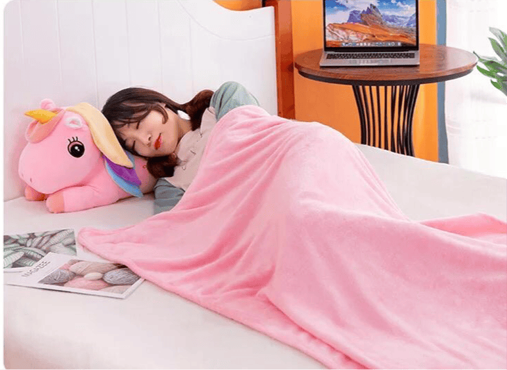 2 in 1 Unicorn Plush Pillow with Blanket