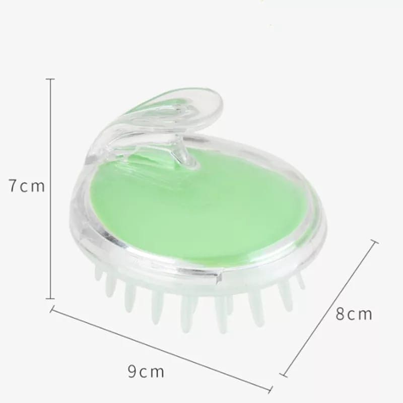 Transparent Scalp Brush, Silicone Head Shampoo Body Scalp Massage, Hair Washing Clean Brush, Comb Shower Bath Spa, Scalp Massaging Shampoo Brush