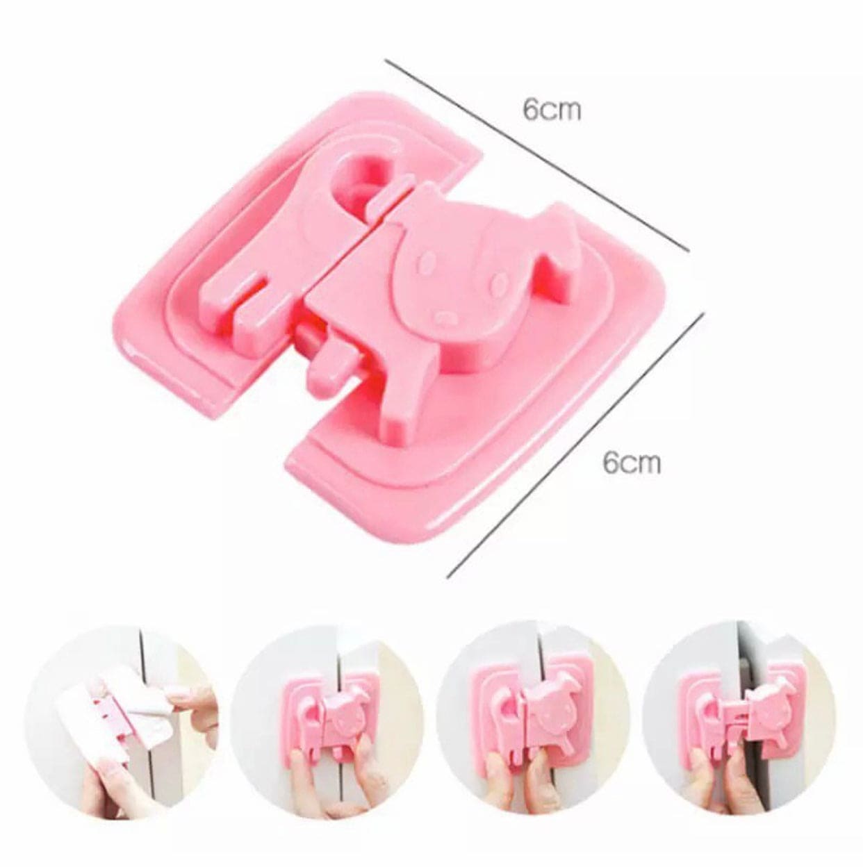 Cartoon Puppy Cabinet Safety Anti Pinch Child Lock, Multifunctional Baby Safety Lock, Cabinet Corner Closet Wardrobe Latch, Puppy Shape Safety Fridge Door Locks