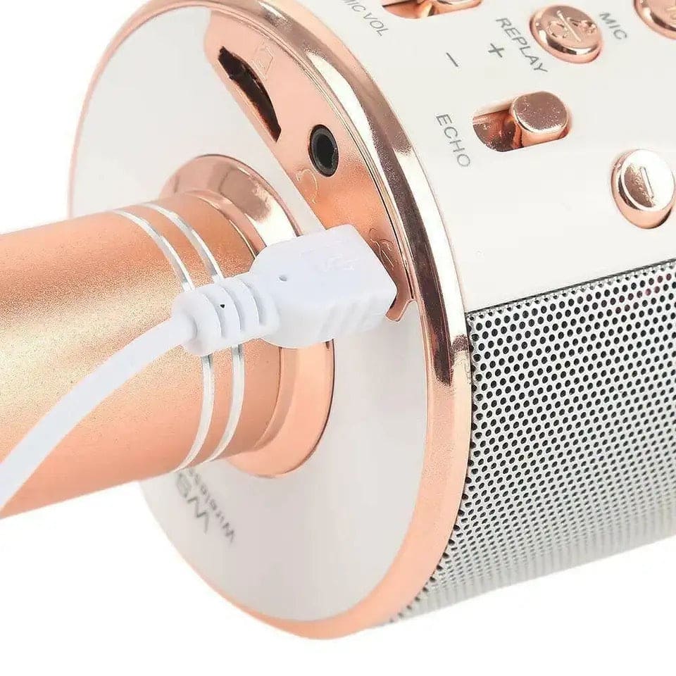 Handheld Microphone Speaker, Portable Handheld Singing Karaoke Mic Speaker, Mobile Phone Wireless Bluetooth Speaker, Karaoke Microphone Wireless Bluetooth Condenser, Handheld Multifunction Rechargeable Speaker