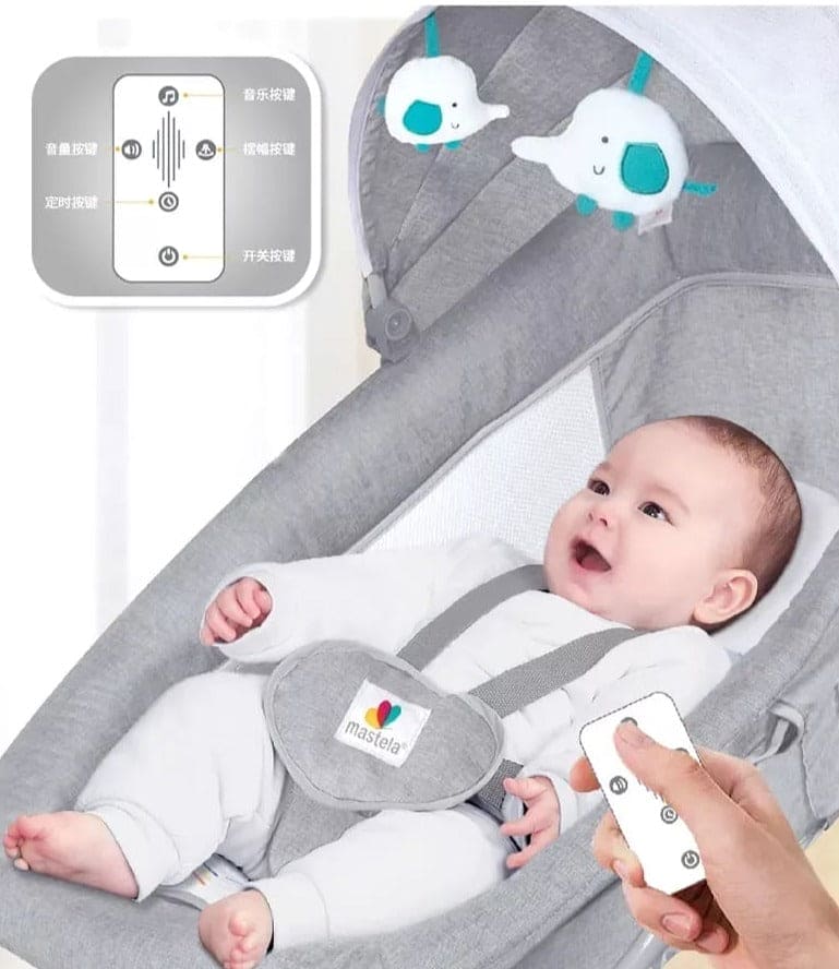 3 in 1 Multifunctional Bassinet, 0-3 Years Old Baby Electric Rocking Chair, Motorized Portable Swing, New Born Baby Sleeping Cradle Bed, Child Comfort Chair, Baby Coax Baby Sleeping Artifact