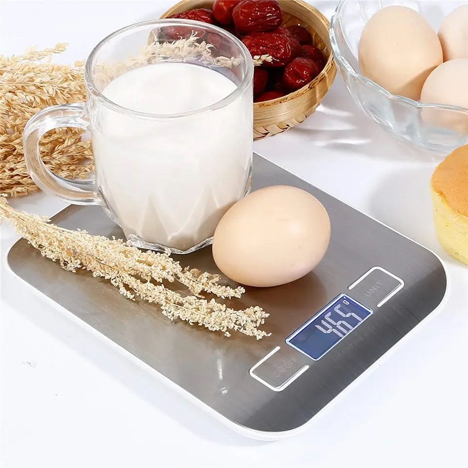 Digital Kitchen Scale, Multifunction LCD Display Kitchen Scale, Stainless Steel Measuring Scale, Rechargeable Steel Food Weighting Scale, Household Kitchen Scale, Portable Precision Scales